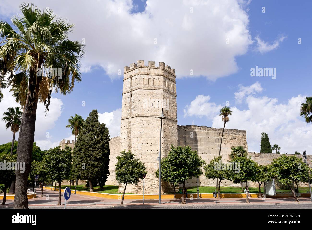 Alcázar de Jerez, Jerez de la Frontera, Andalusia, Spagna Foto Stock