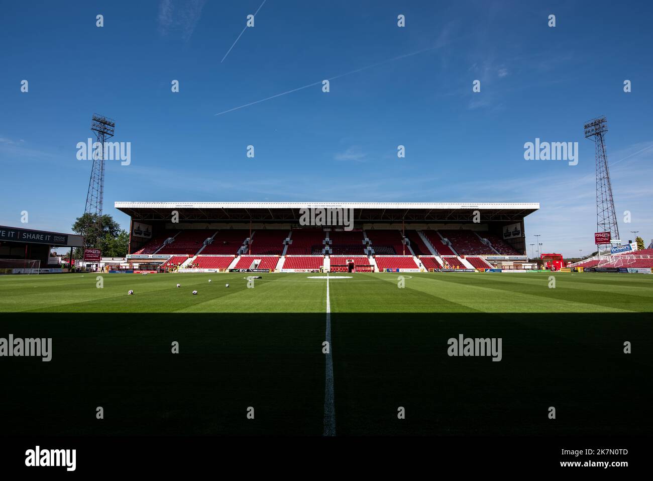 Swindon Town FC. Aeroporto County Ground. Foto Stock