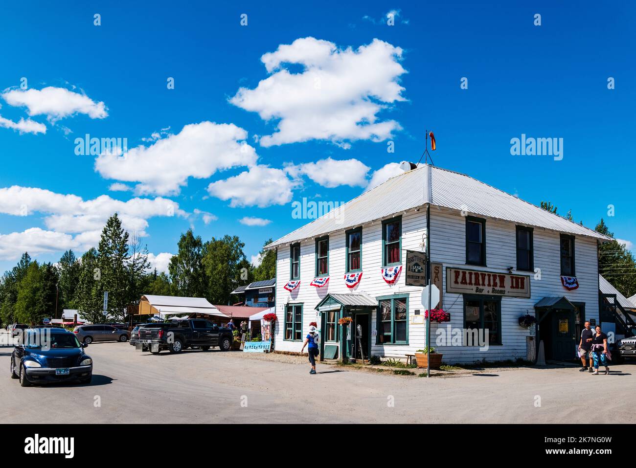 Fairview Inn; Talkeetna, piccola comunità artigianale e area di sosta per oltre 1.000 arrampicatori che ogni anno tentano Denali; Talkeetna; Alaska; USA Foto Stock