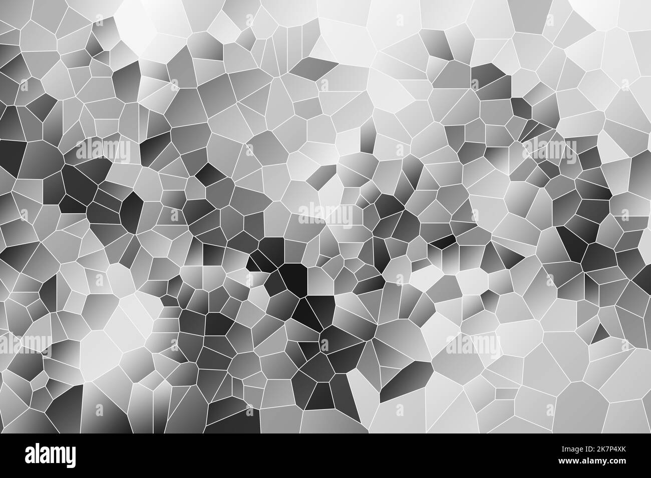 Forme poligonali sfondo, basso poly triangoli mosaico, cristalli neri sfondo, vettoriale carta da parati Foto Stock