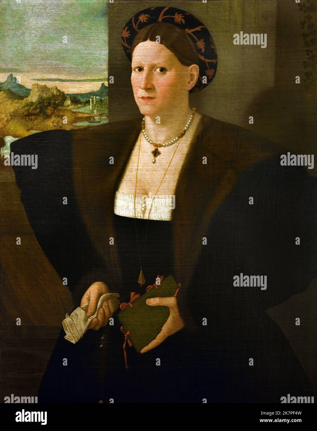 Ritratto di una Signora 1520-1530 Veneto o Lombardia Uffizi Firenze Italia italiano. Foto Stock