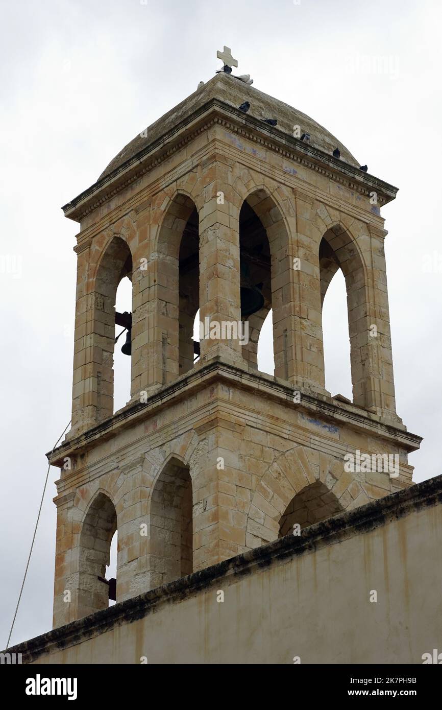 chiesa, Monastero di nostra Signora di Gonia o Monastero di Panagia Hodegetria, Kolymvari, Creta, Grecia, Europa Foto Stock