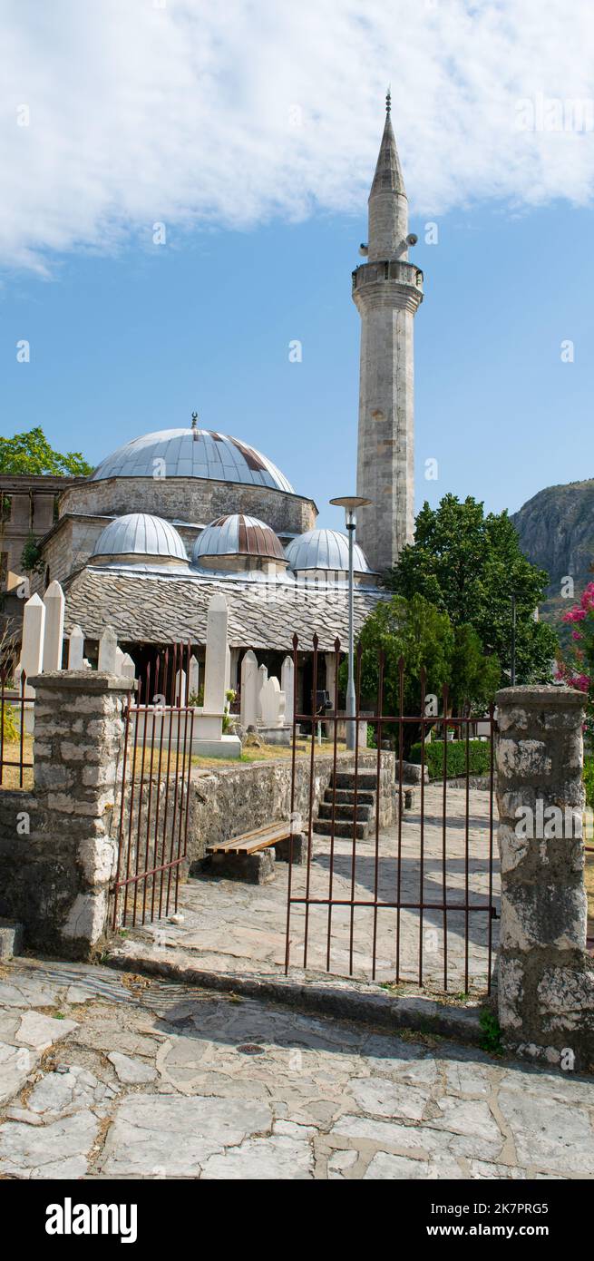 Le vecchie moschee in Bosnia sono così belle. Foto Stock