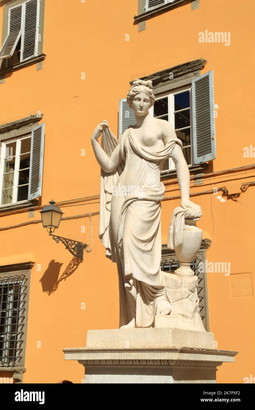 Fontana della Pupporona, Lucca Italia Foto Stock