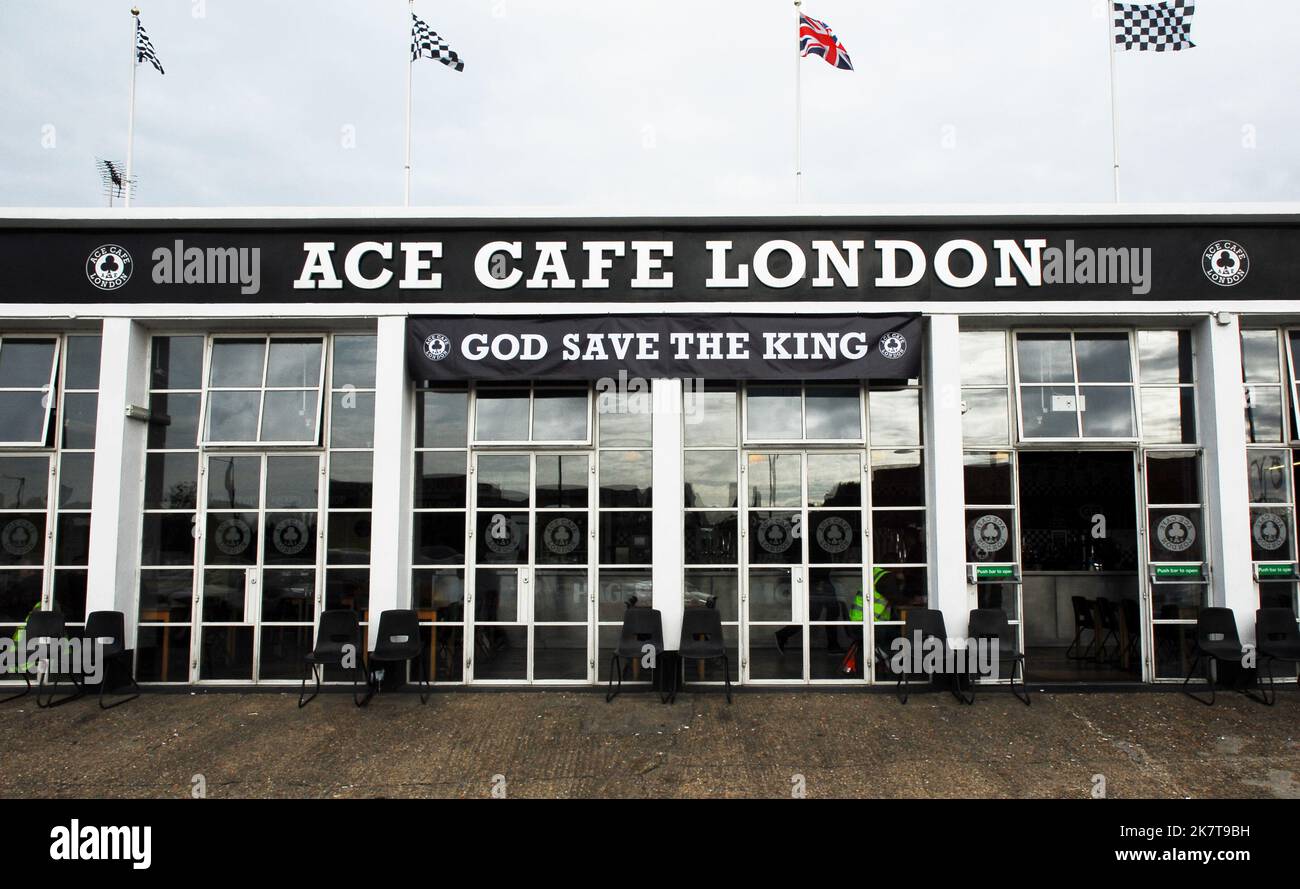 London North Circular, Ace Cafe Foto Stock
