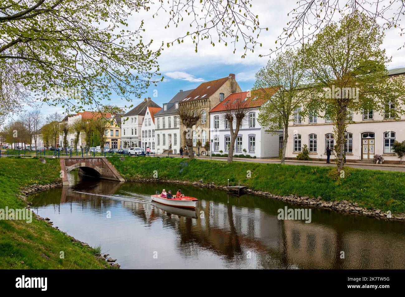 Centro storico di Friedrichstadt Foto Stock