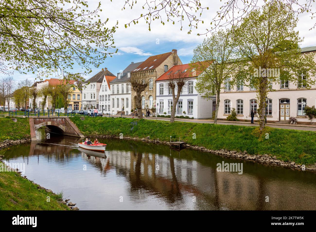 Centro storico di Friedrichstadt Foto Stock