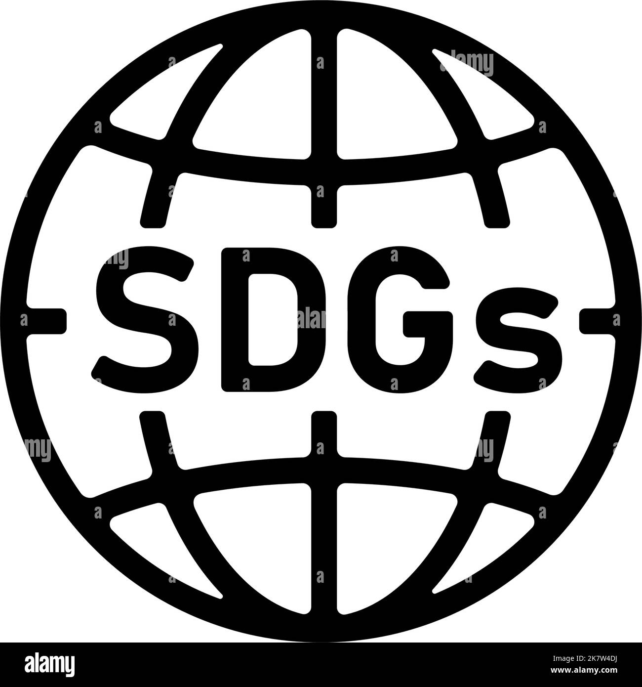 Illustrazione dell'icona vettoriale degli SDG ( ecologia , sostenibilità ) Illustrazione Vettoriale