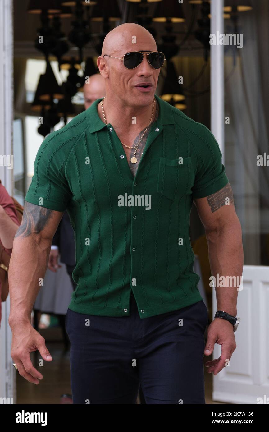 Madrid, Spagna. 19th Ott 2022. L'attore Dwayne Johnson posa durante la fotocellula per la presentazione del film 'BLACK ADAM' a Madrid. Credit: SOPA Images Limited/Alamy Live News Foto Stock