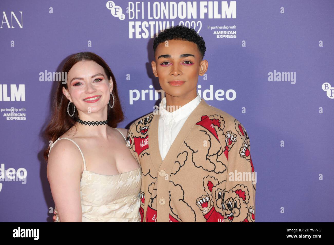 Alex Thomas-Smith partecipa alla prima europea di "My policeman" al Royal Festival Hall durante il BFI London Film Festival 66th a Londra Foto Stock