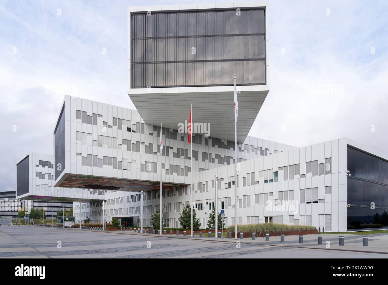 Fornebu, Norvegia - 14 ottobre 2022: Sede di Equinor a Fornebu, vicino Oslo, Norvegia. Foto Stock