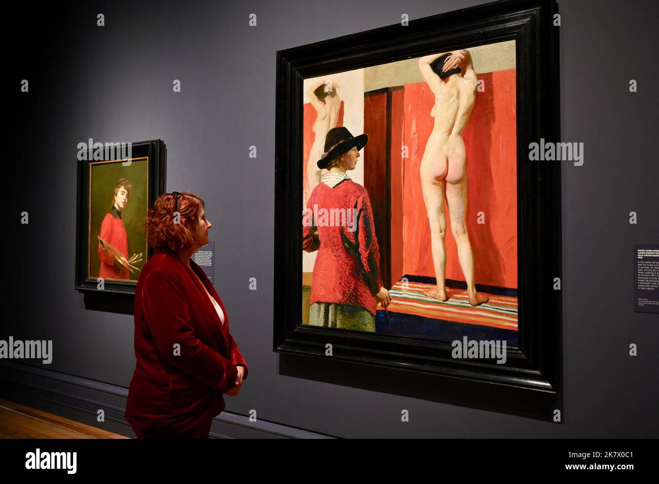 Londra, Regno Unito. Stampa Anteprima per scoprire Manet & Eva Gonzales. La prima mostra britannica ideata intorno al ritratto di Eva Gonzales (1870) di Edouard Manet (1832-1883). Questa è la prima di una nuova serie di mostre 'Discovery' che verranno allestite nella sala Sunley della National Gallery per esplorare dipinti famosi attraverso una lente contemporanea. Foto Stock