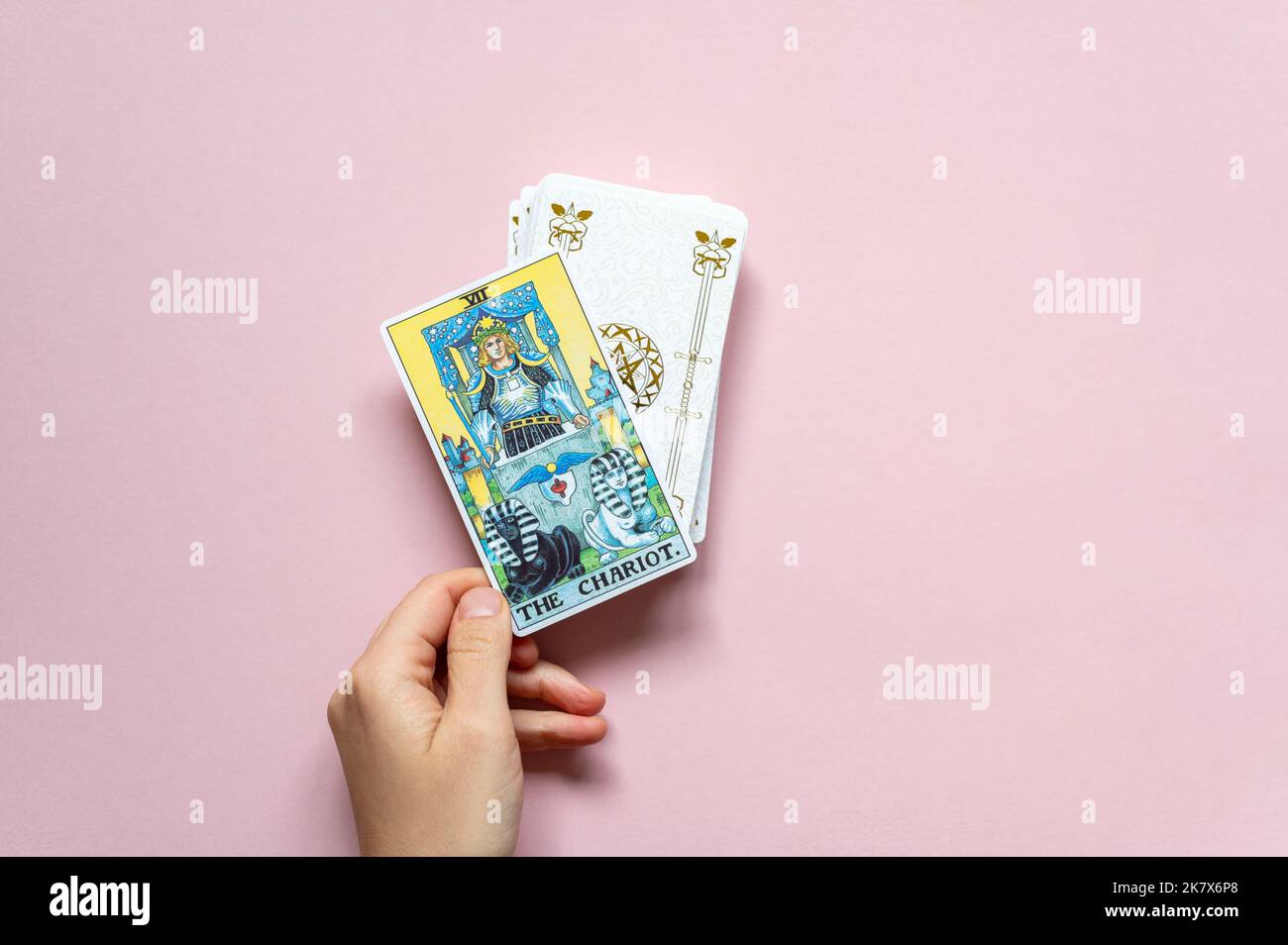 La carta classica del ponte Rider Waite Foto Stock