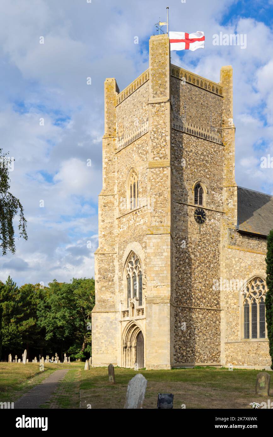 Chiesa di San Bartolomeo una chiesa medievale nel villaggio di Orford Suffolk Inghilterra Regno Unito Europa Foto Stock