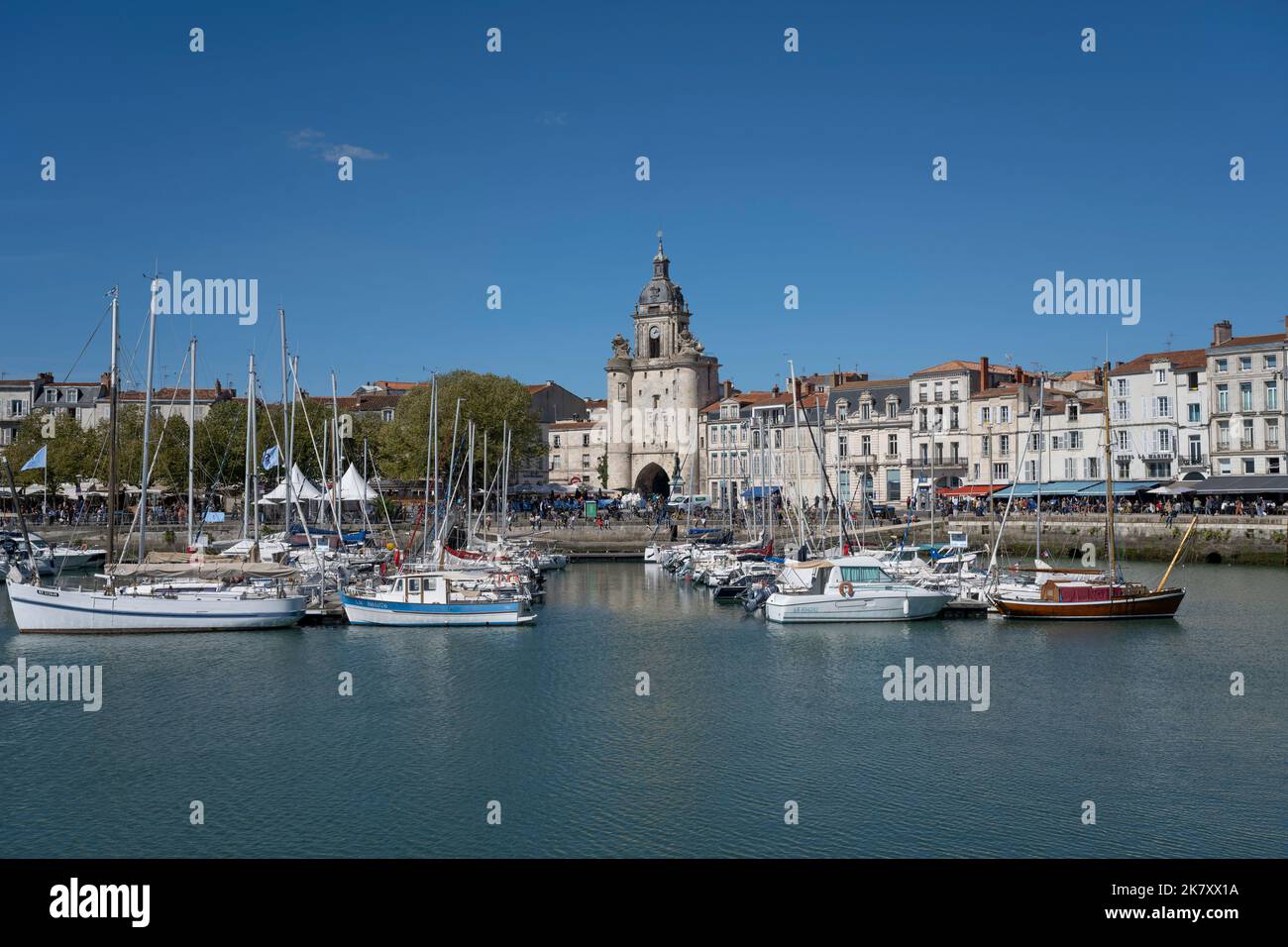 L'antico porto (Vieux port) di la Rochelle, Charente Maritime, Nouvelle-Aquitaine, Francia Foto Stock