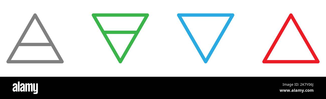 Quattro icone della natura. Terra, aria, fuoco e acqua. Concetto di natura. Illustrazione vettoriale Illustrazione Vettoriale