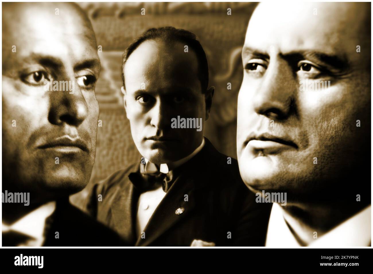 Benito Mussolini fu il dittatore italiano che nel secolo scorso fondò il regime fascista Foto Stock