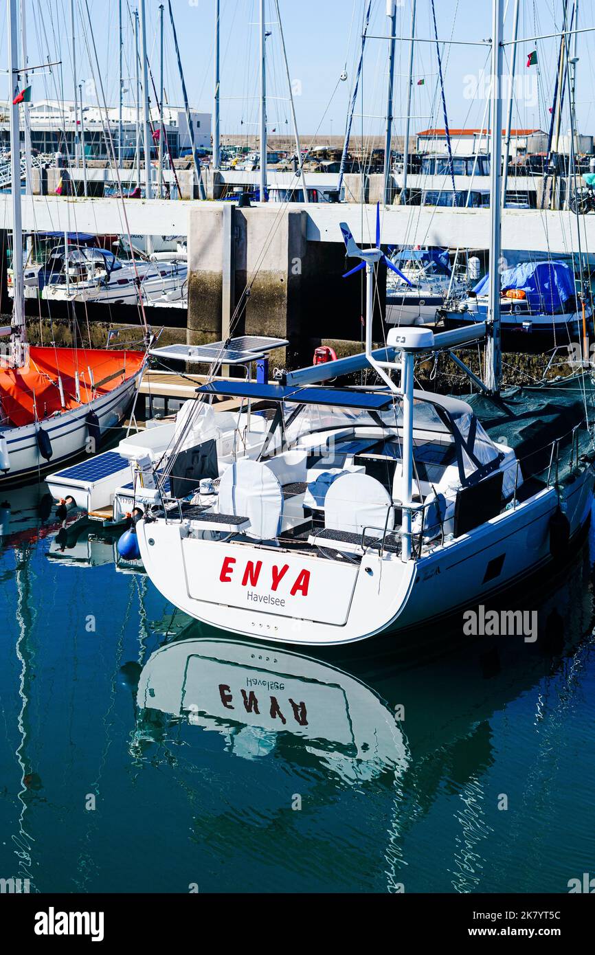 Faro di Póvoa de Varzim Foto Stock