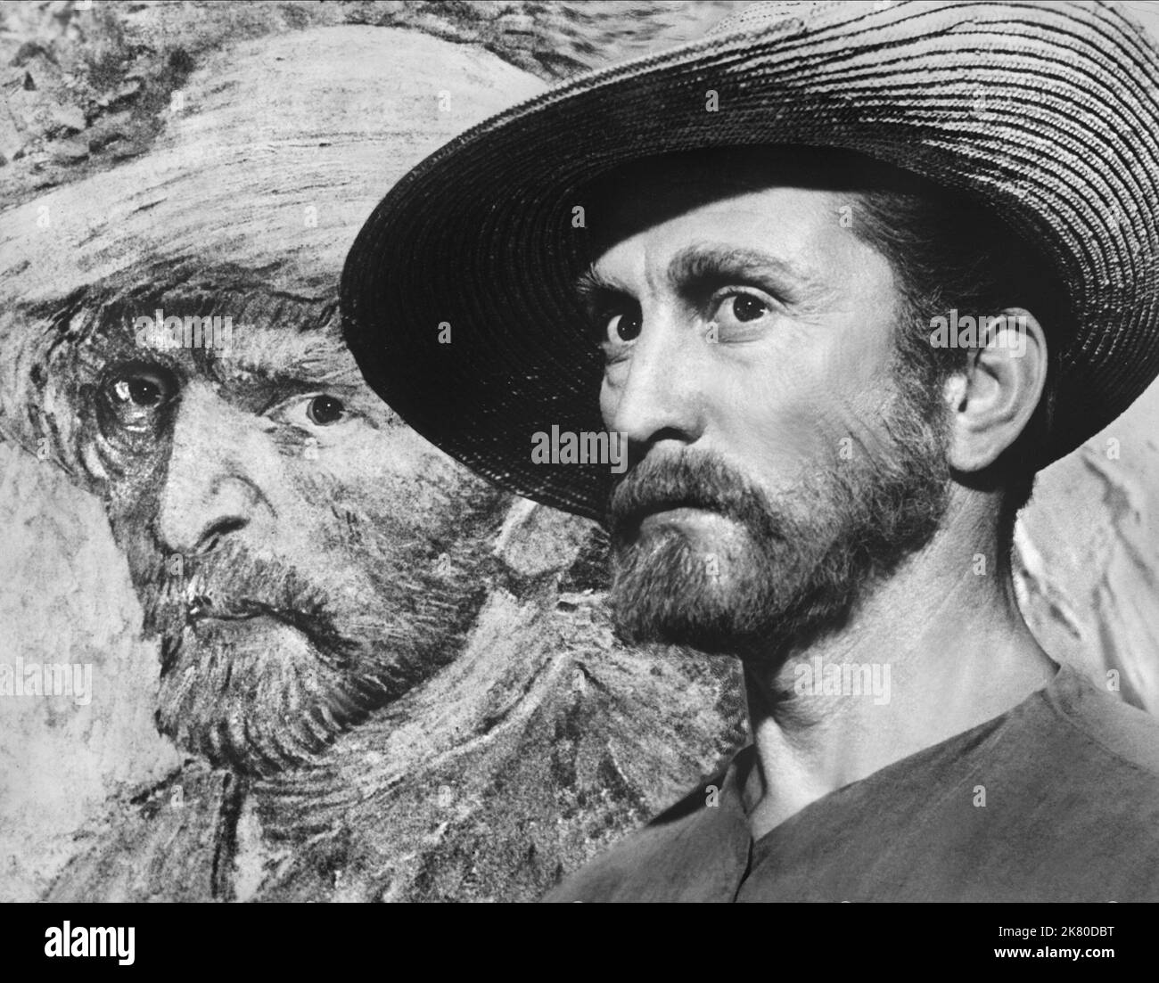 Kirk Douglas Film Lust for Life (USA 1956) regista: Vincente Minnelli 15 settembre 1956 **ATTENZIONE** questa fotografia è ad uso esclusivamente editoriale ed è copyright della MGM e/o del fotografo assegnato dalla Film o Production Company e può essere riprodotta solo da pubblicazioni in concomitanza con la promozione del suddetto Film. È richiesto un credito obbligatorio a MGM. Il fotografo deve essere accreditato anche se conosciuto. Nessun uso commerciale può essere concesso senza l'autorizzazione scritta di The Film Company. Foto Stock