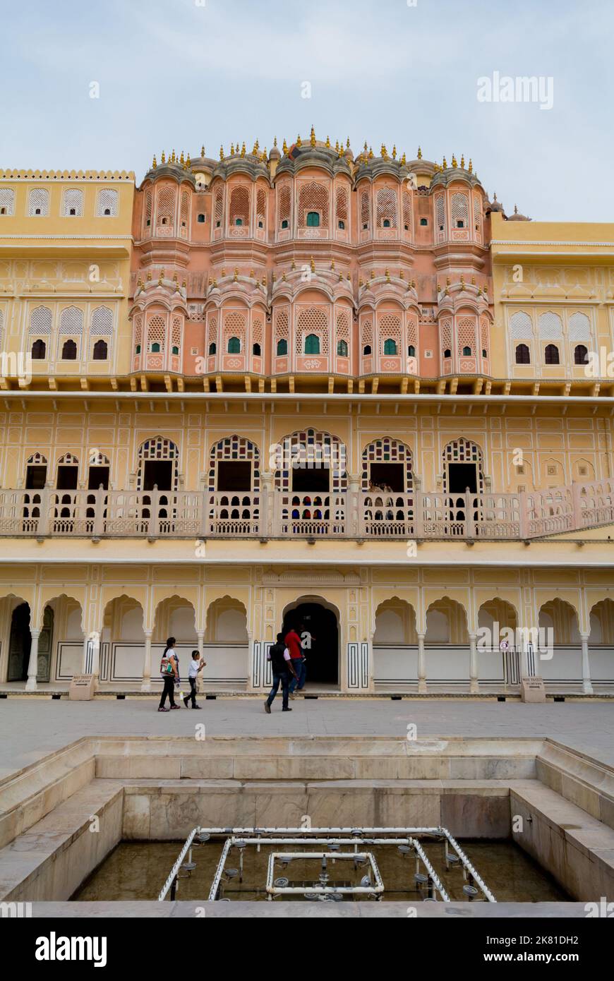 Jaipur, Rajasthan, India, Palazzo dei Venti che è stato costruito nel 1799 dal Maharaja Sawai Pratap Singh Foto Stock
