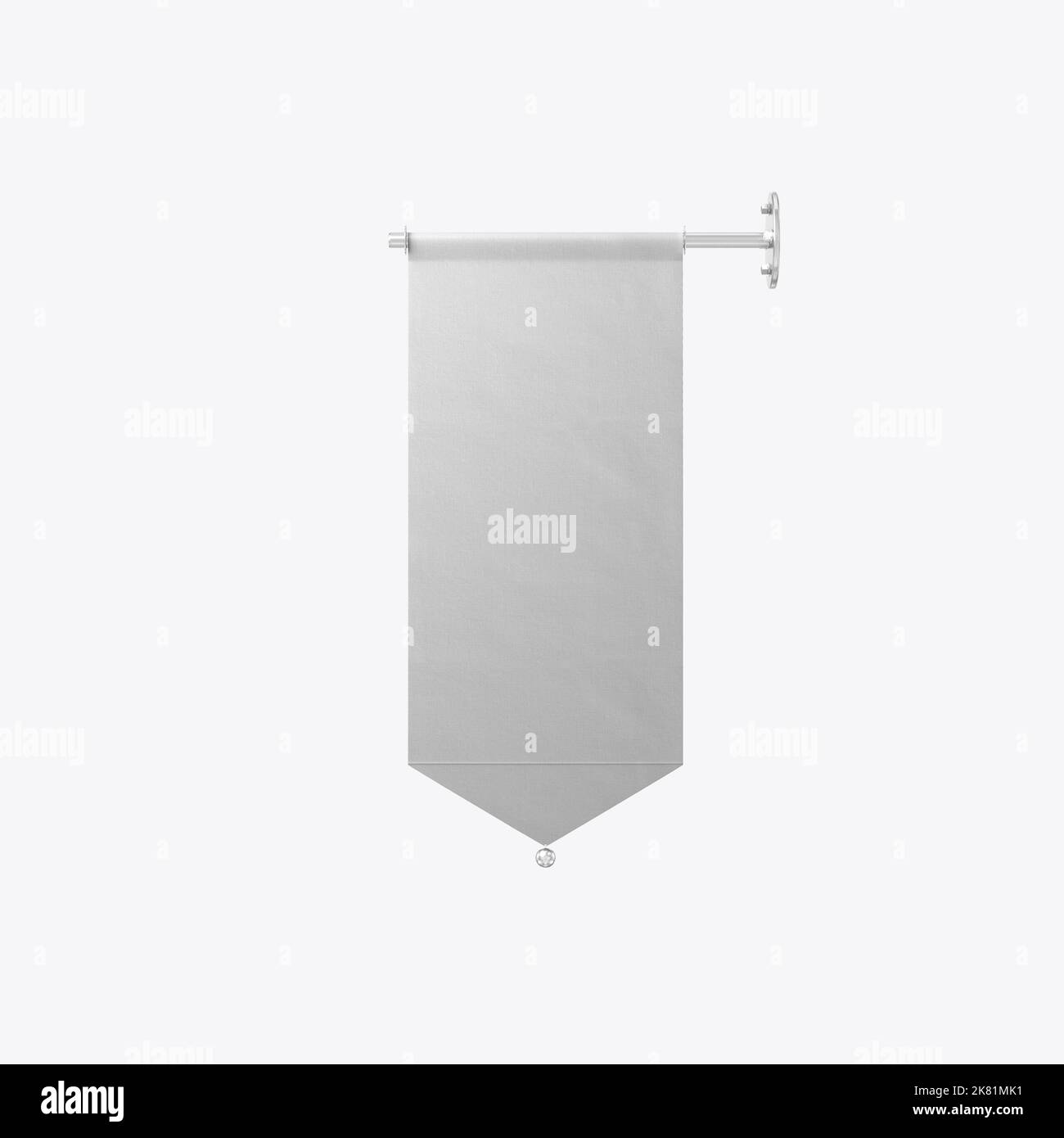 Via Banner Mockup. Rendering 3D Foto Stock