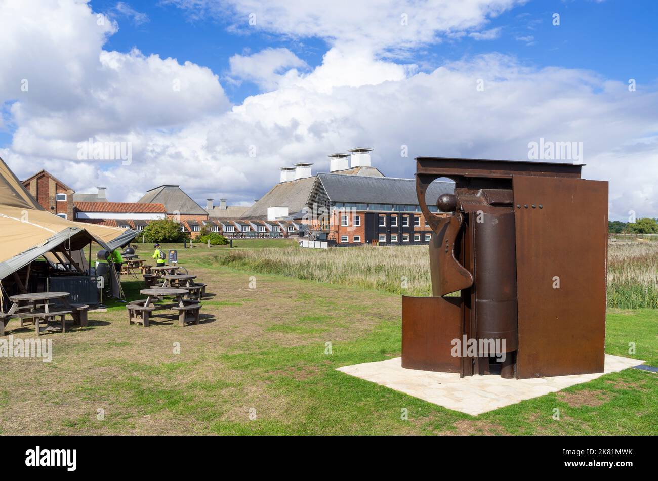 Sculpture Erl King (2008-2009) di Anthony Caro a Snape Maltings Snape Suffolk Inghilterra UK GB Europe Foto Stock