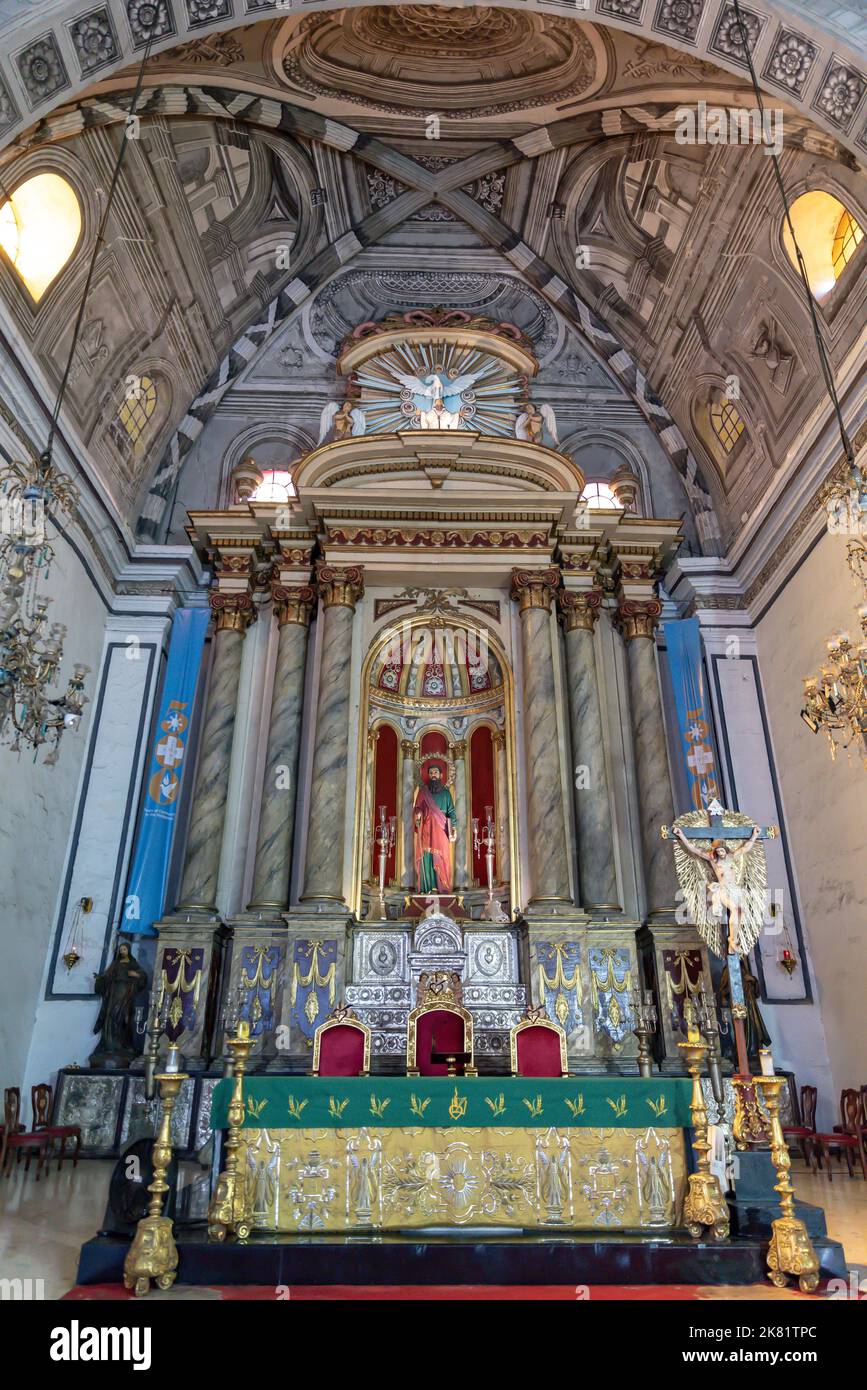 La Chiesa di San Agustin - Intramuros, Manila City (Arcidiocesi di Manila), 15 luglio 2022, è una chiesa cattolica romana situata nella vecchia Manila o città storica Foto Stock