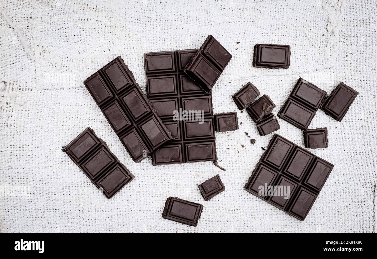 Cioccolato fondente Foto Stock