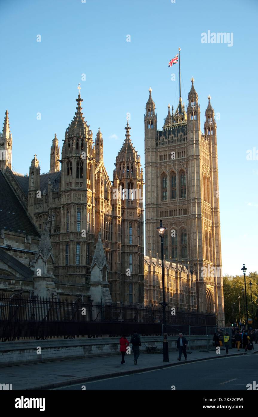 Parliament Buildings, Westminster, Londra, Regno Unito Foto Stock
