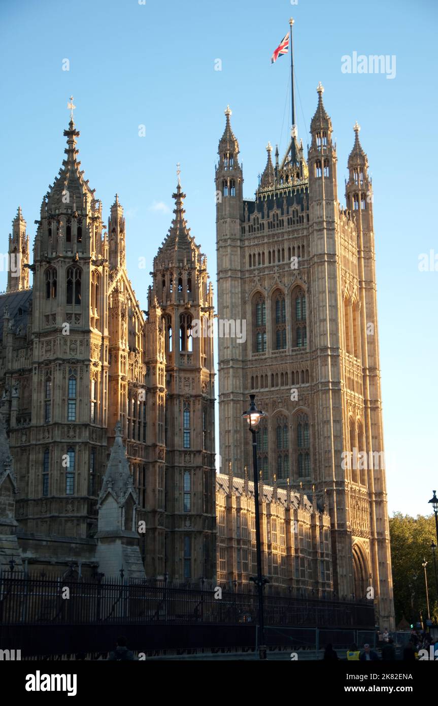 Parliament Buildings, Westminster, Londra, Regno Unito Foto Stock