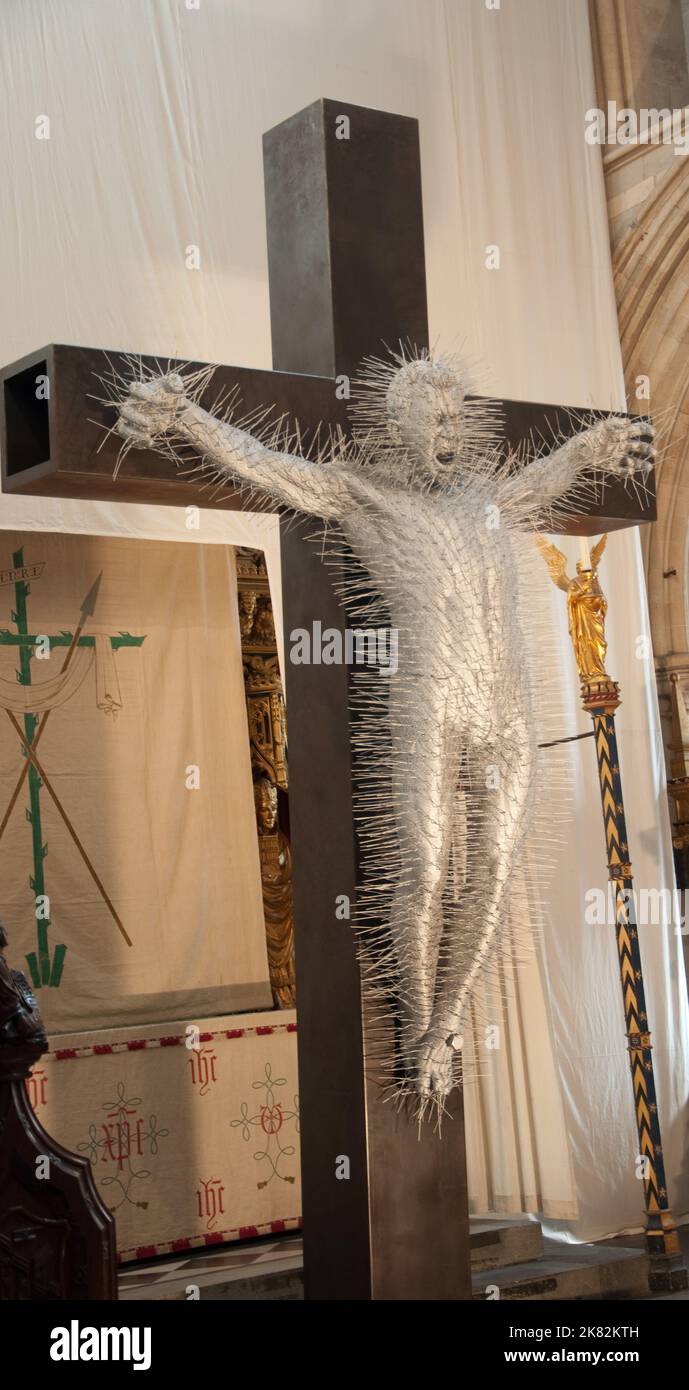 Christ's Agony on the Cross, Southwark Cathedral, Southwark, Londra, Regno Unito - Foto Stock Christ's Agony on the Cross, Southwark Cathedral, Southwark, Londra, Regno Unito - Foto Stock