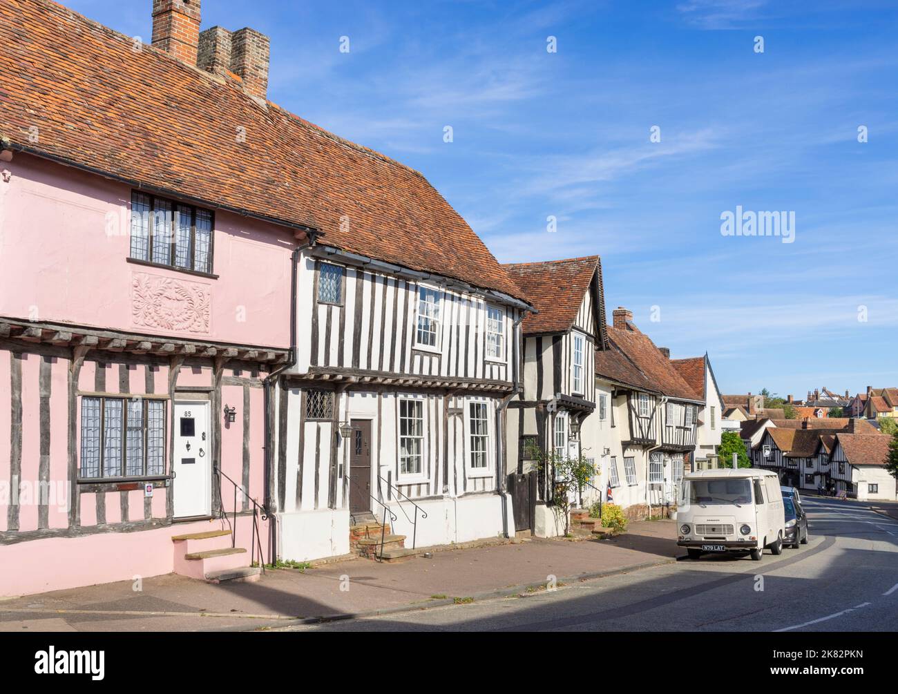 Lavenham Suffolk Inghilterra Regno Unito Europa Foto Stock