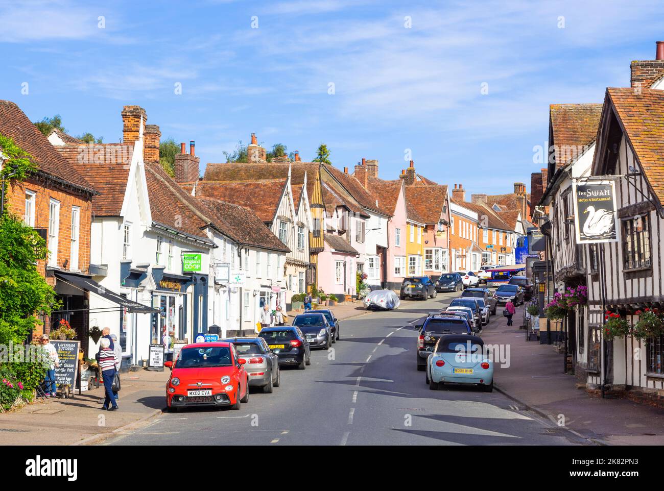 Lavenham Suffolk Inghilterra Regno Unito Europa Foto Stock