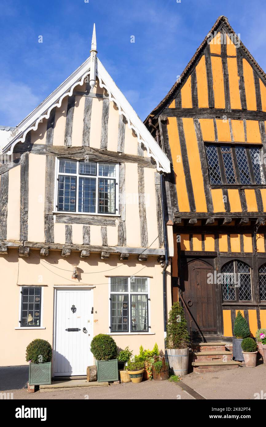 The Crooked House nel villaggio Suffolk di Lavenham Suffolk Inghilterra UK GB Europa Foto Stock