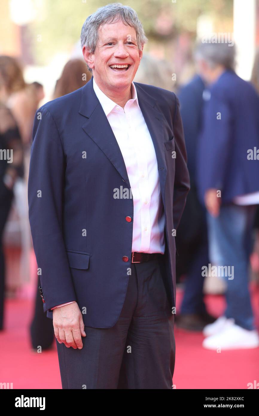 Roma, Italia. 20th Ott 2022. Riccardo Rossi partecipa al tappeto rosso del film "souvenir d'Italie" all'apertura del Film Fest di Roma all'Auditorium Parco della Musica. Credit: SOPA Images Limited/Alamy Live News Foto Stock