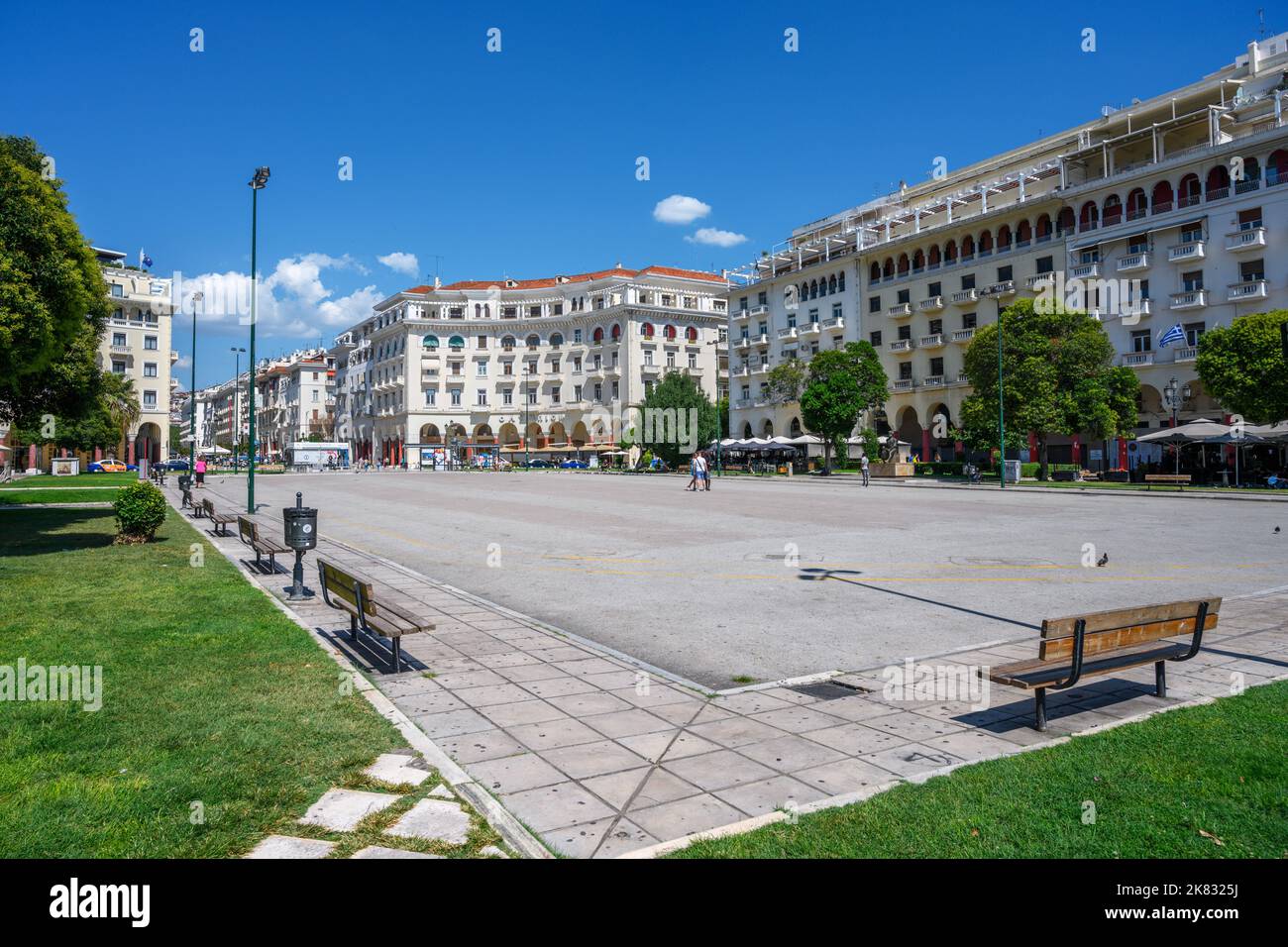 Piazza Aristotelous (Plateia Aristotelous) nel centro storico, Salonicco, Macedonia, Grecia Foto Stock