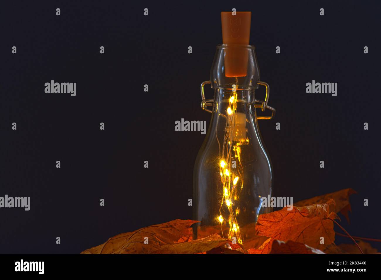 CONCETTO AUTUNNO : DECORAZIONE AUTUNNALE Foto Stock