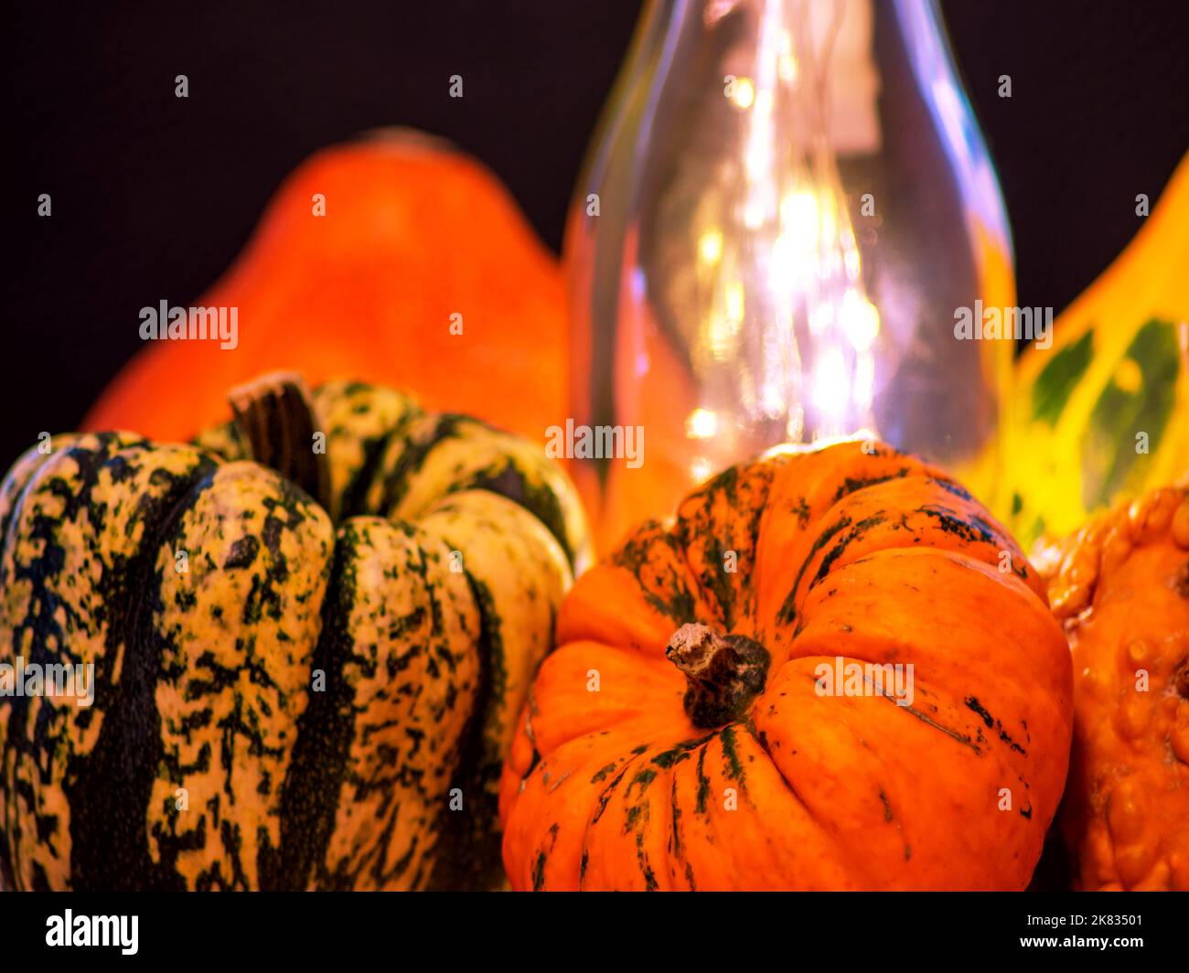 CONCETTO AUTUNNO : DECORAZIONE AUTUNNALE Foto Stock