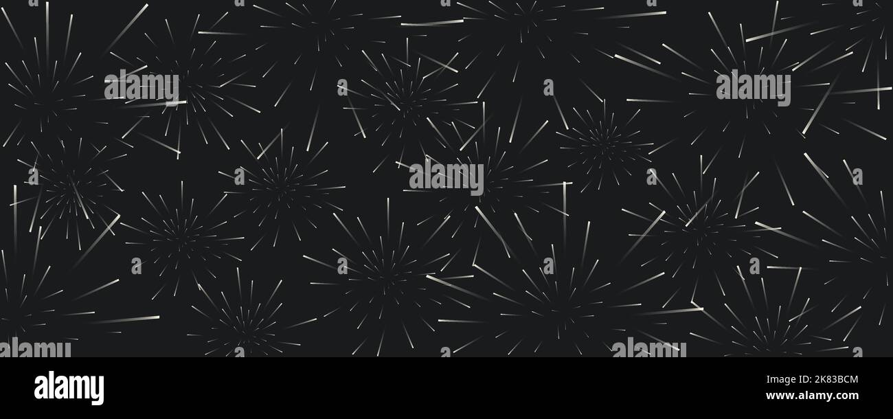 Festival fuochi d'artificio. Bandiera di fuochi d'artificio e sfondo tradizionale celebrazione. Illustrazione vettoriale Illustrazione Vettoriale