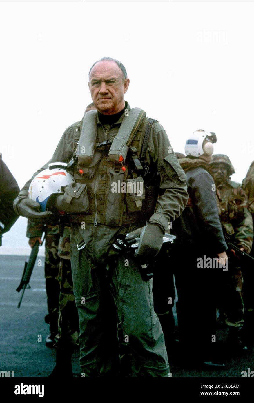 Gene Hackman Film: Dietro Enemy Lines (USA 2001) personaggi: Ammiraglio Leslie McMahon Reigart 17 novembre 2001 **AVVERTENZA** questa fotografia è solo per uso editoriale ed è copyright di 20th CENTURY FOX e/o del fotografo assegnato dalla Film o dalla Società di produzione e può essere riprodotta solo da pubblicazioni in concomitanza con la promozione del film di cui sopra. È richiesto un credito obbligatorio a 20th CENTURY FOX. Il fotografo deve essere accreditato anche quando è noto. Nessun uso commerciale può essere concesso senza autorizzazione scritta da parte della Film Company. Foto Stock