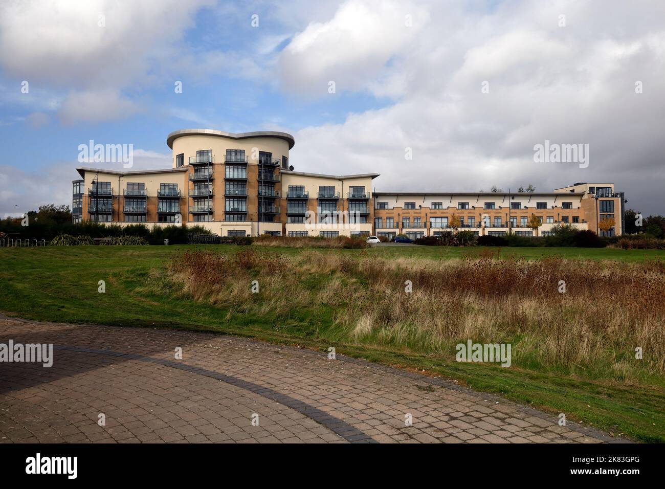 Appartamenti lacuna, Cardiff Bay. Ottobre 2022. Foto Stock