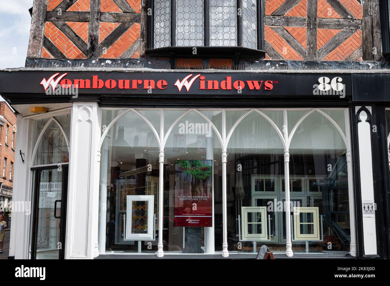 Shrewsbury, Regno Unito - 14 luglio 2022: Wombourne Windows Store a Shrewsbury, Engalnd. Foto Stock