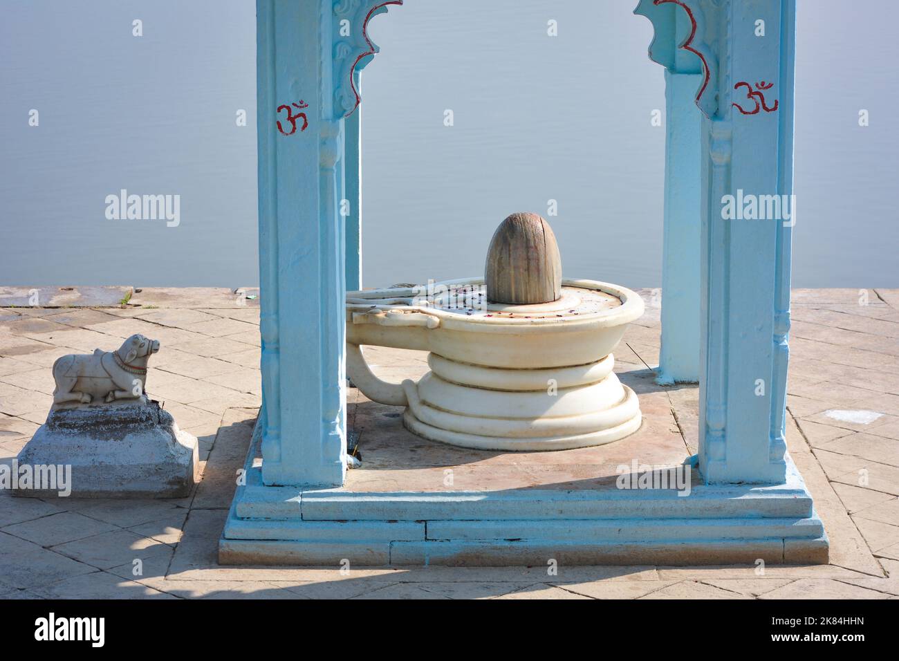 Shivling del dio indù Shiva, Signore Shiv Foto Stock