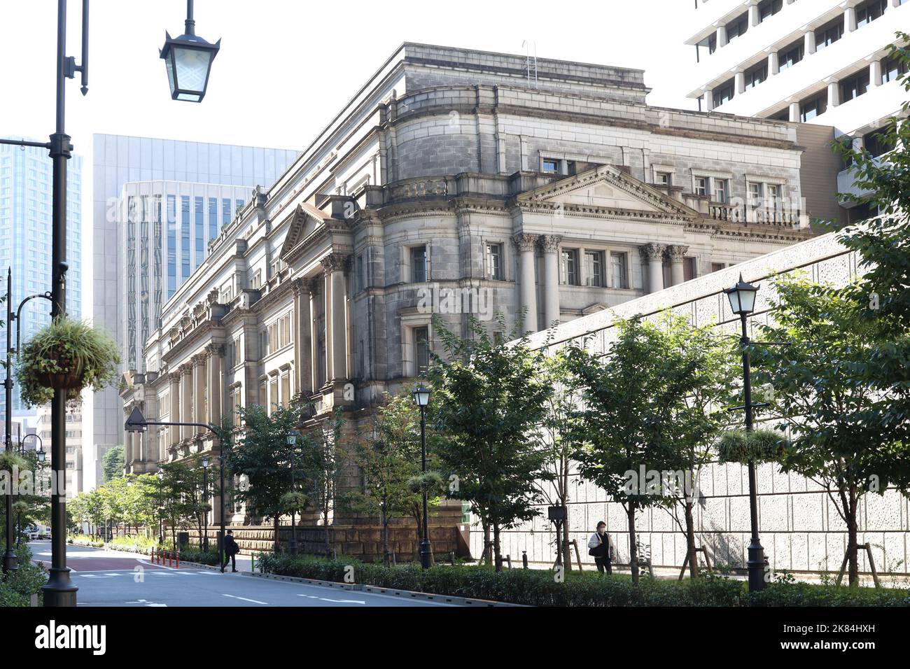 Tokyo, Giappone. 21st Ott 2022. Questa foto mostra la sede centrale della Bank of Japan a Tokyo venerdì 21 ottobre 2022. Yen giapponese indebolito nella gamma più bassa di 150 yen contro il dollaro degli Stati Uniti mentre il divario di tasso di interesse si allarga fra la Banca del Giappone e la FRB negli Stati Uniti accreditamento: Yoshio Tsunoda/AFLO/Alamy Live News Foto Stock