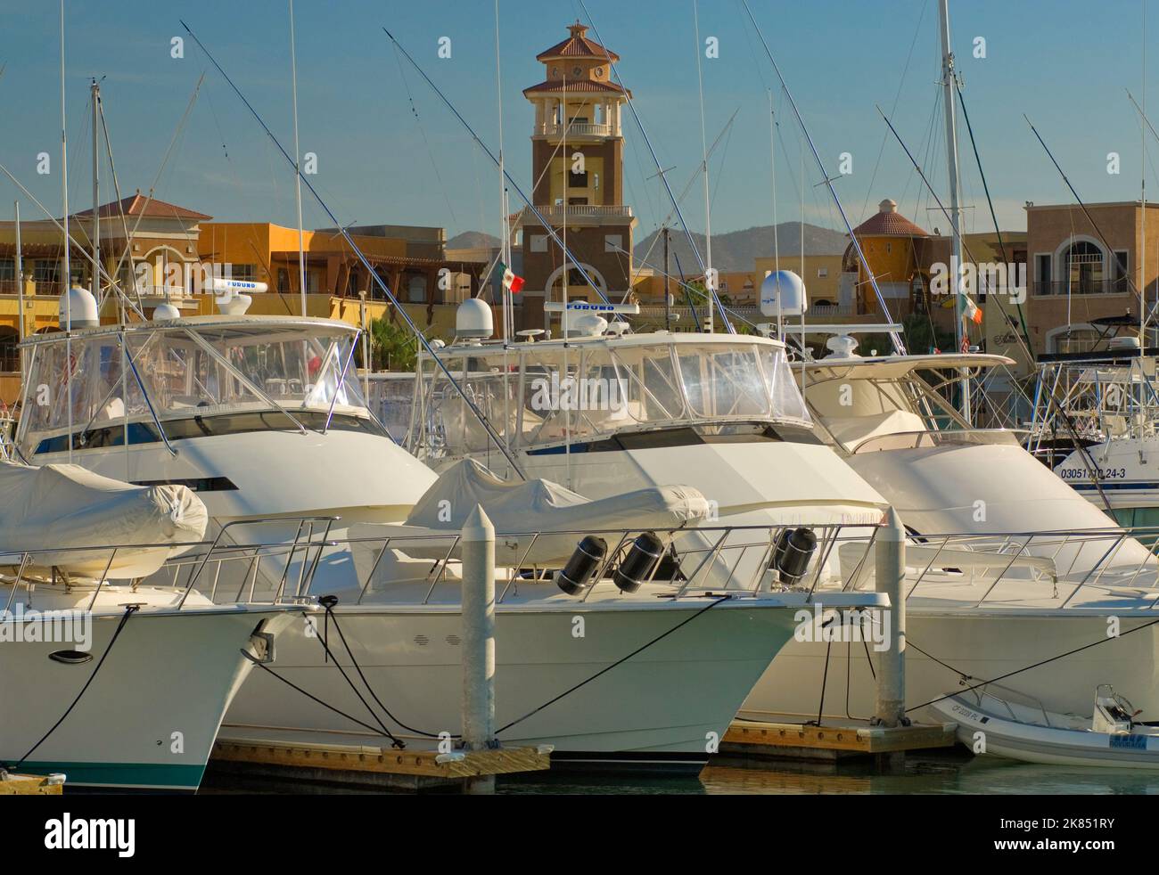 Marina da malecon a Cabo San Lucas, Baja California sur, Messico Foto Stock