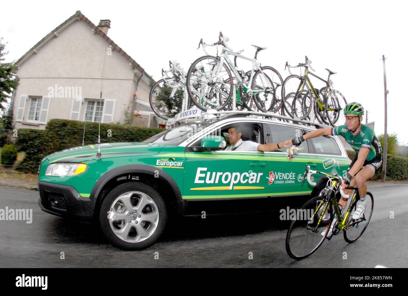 Thomas Voeckler del team Europcar durante la fase 8 Foto Stock