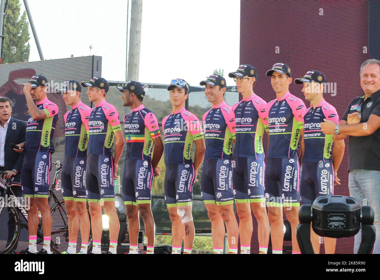 presentazione del team lampre Vuelta a Espana 2015 Foto Stock
