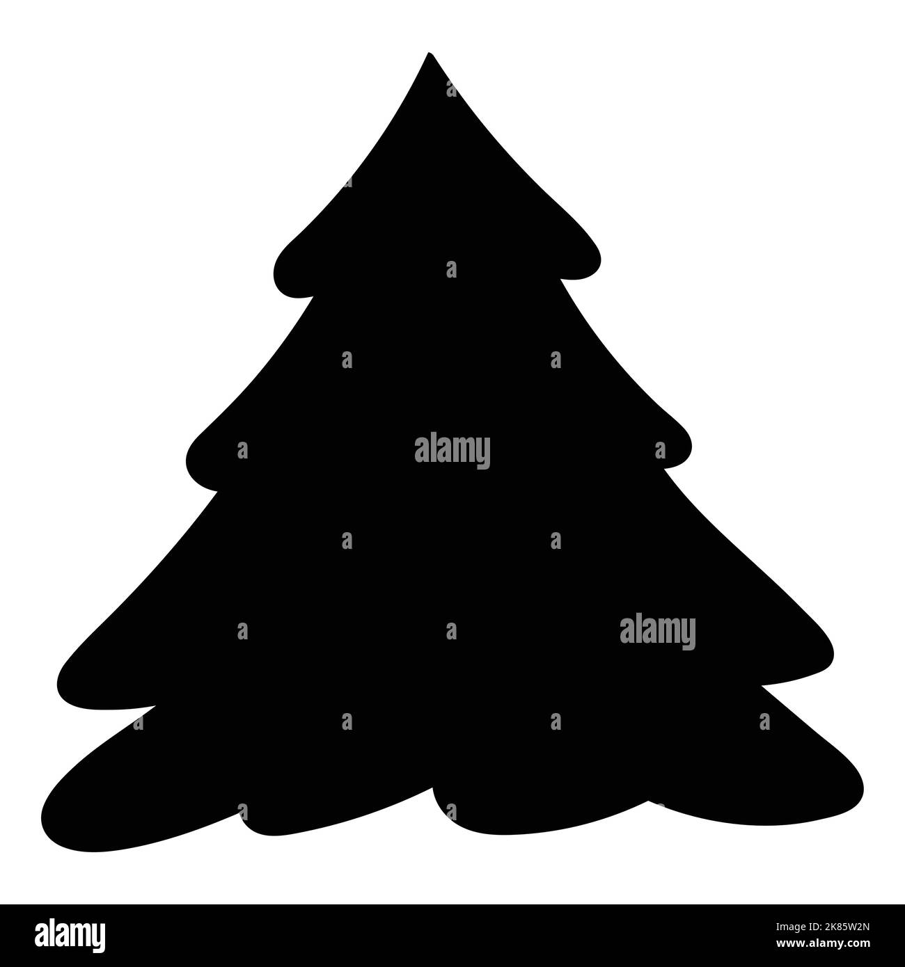 Alberi di natale decorati Vector Illustration per elemento di natale Illustrazione Vettoriale