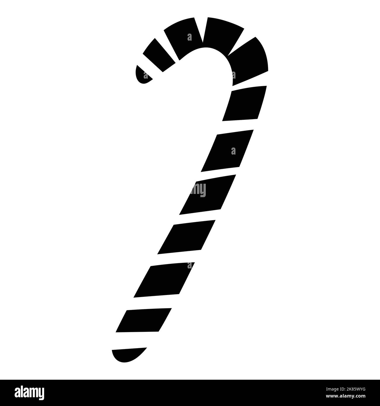 Isolato Natale Candy cane Vector Illustrazione per elemento di Natale Illustrazione Vettoriale