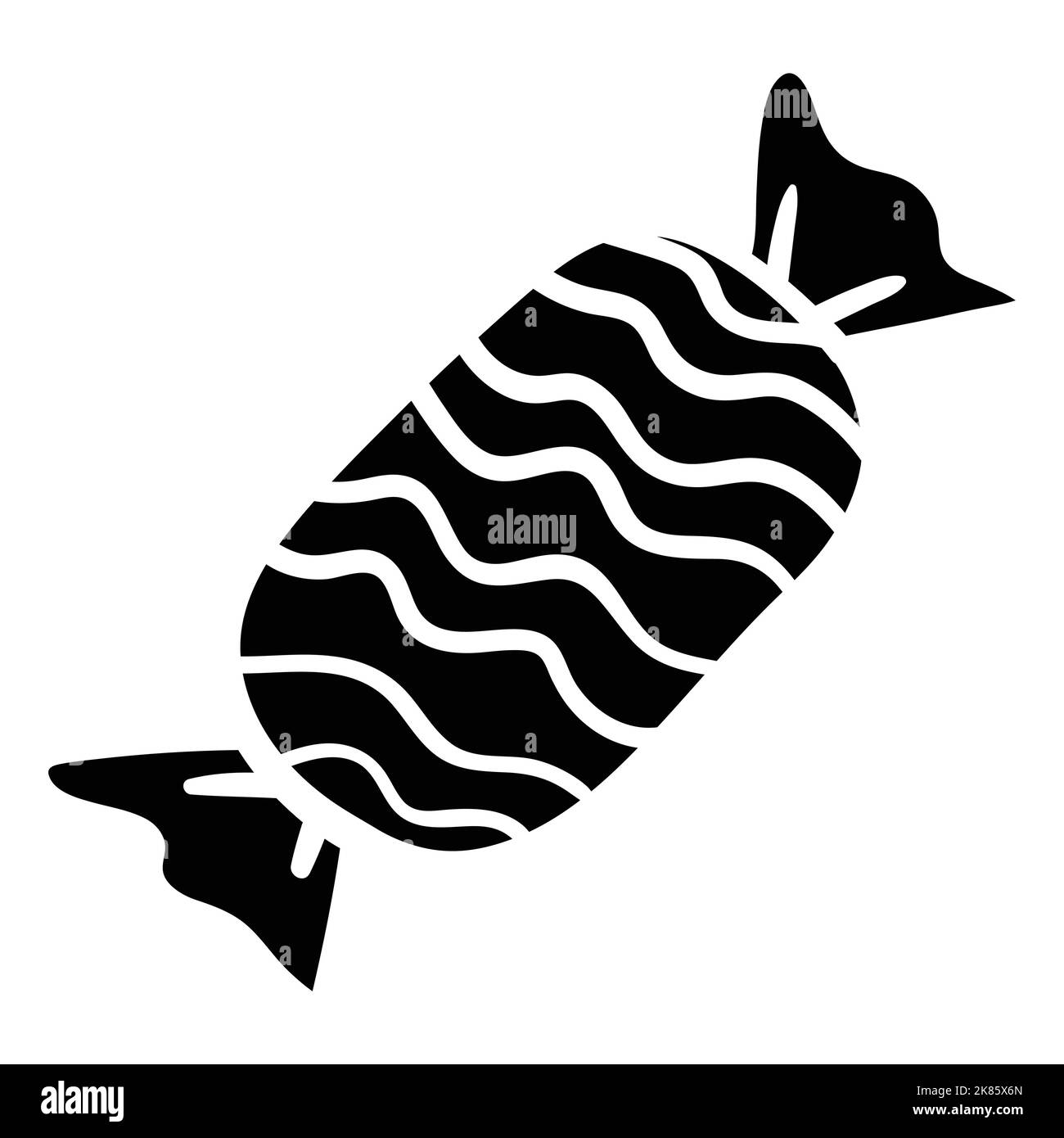 Isolato Natale dolce Toffy Vector Illustrazione Illustrazione Vettoriale